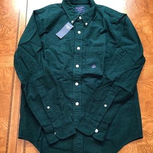 Abercrombie & Fitch Olive Green Oxford Button Up